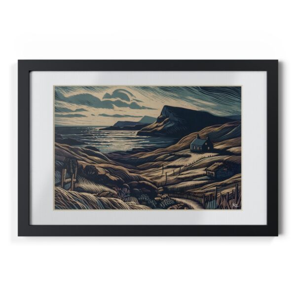 Windy night - Framed Print