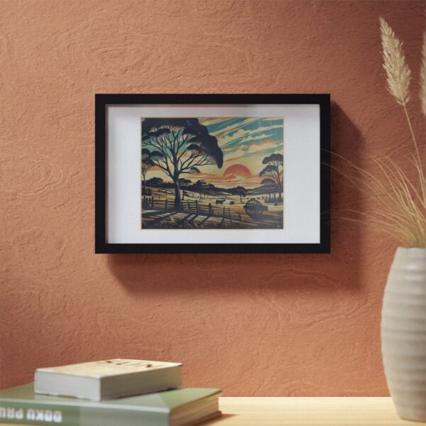 Road to the farm - Framed Print - Image 3