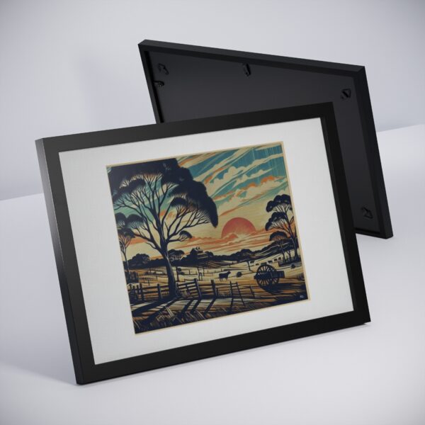 Road to the farm - Framed Print - Image 5