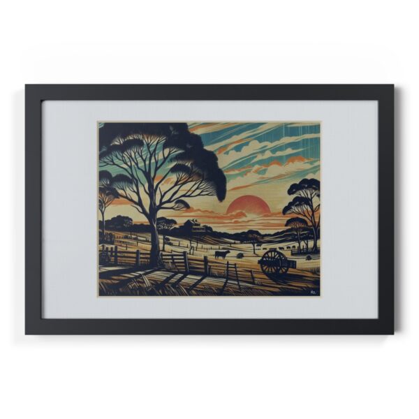 Road to the farm - Framed Print